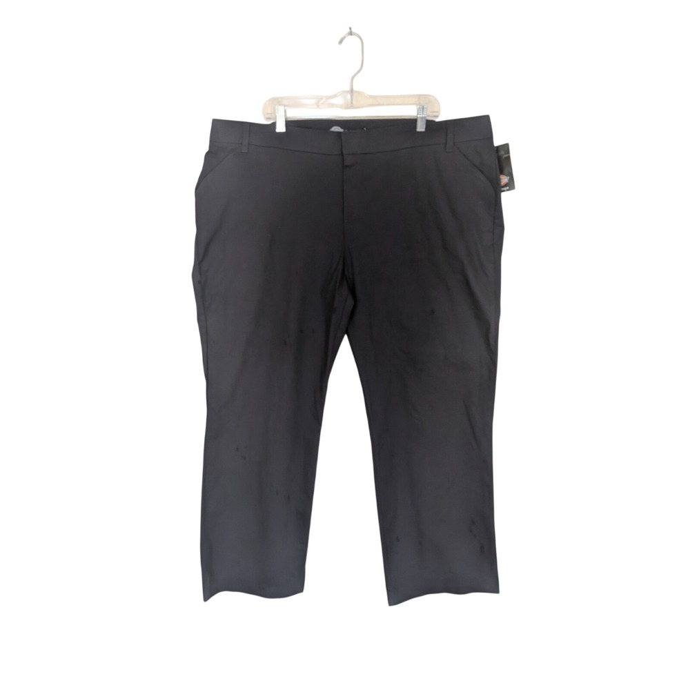Dickies Flex Relaxed Fit Twill‎ Pants Womens 24R Dark Navy Straight Leg FP321DN